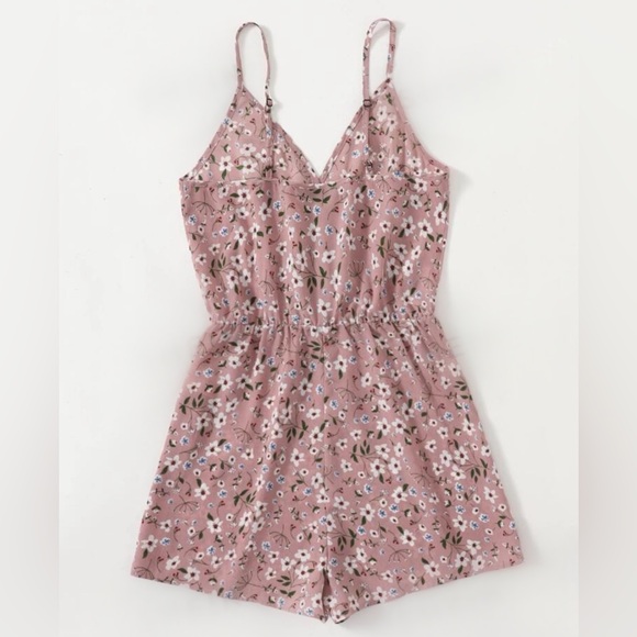 Ditsy Floral Cami Romper in XS - Picture 3 of 8